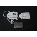 Hallmarked Silver Stamp Case - Birmingham 1853, approx 4g