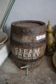 Vintage Cream Sherry Barrel