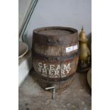 Vintage Cream Sherry Barrel