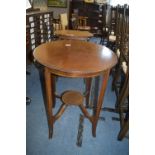 Round Inlaid Occasional Table