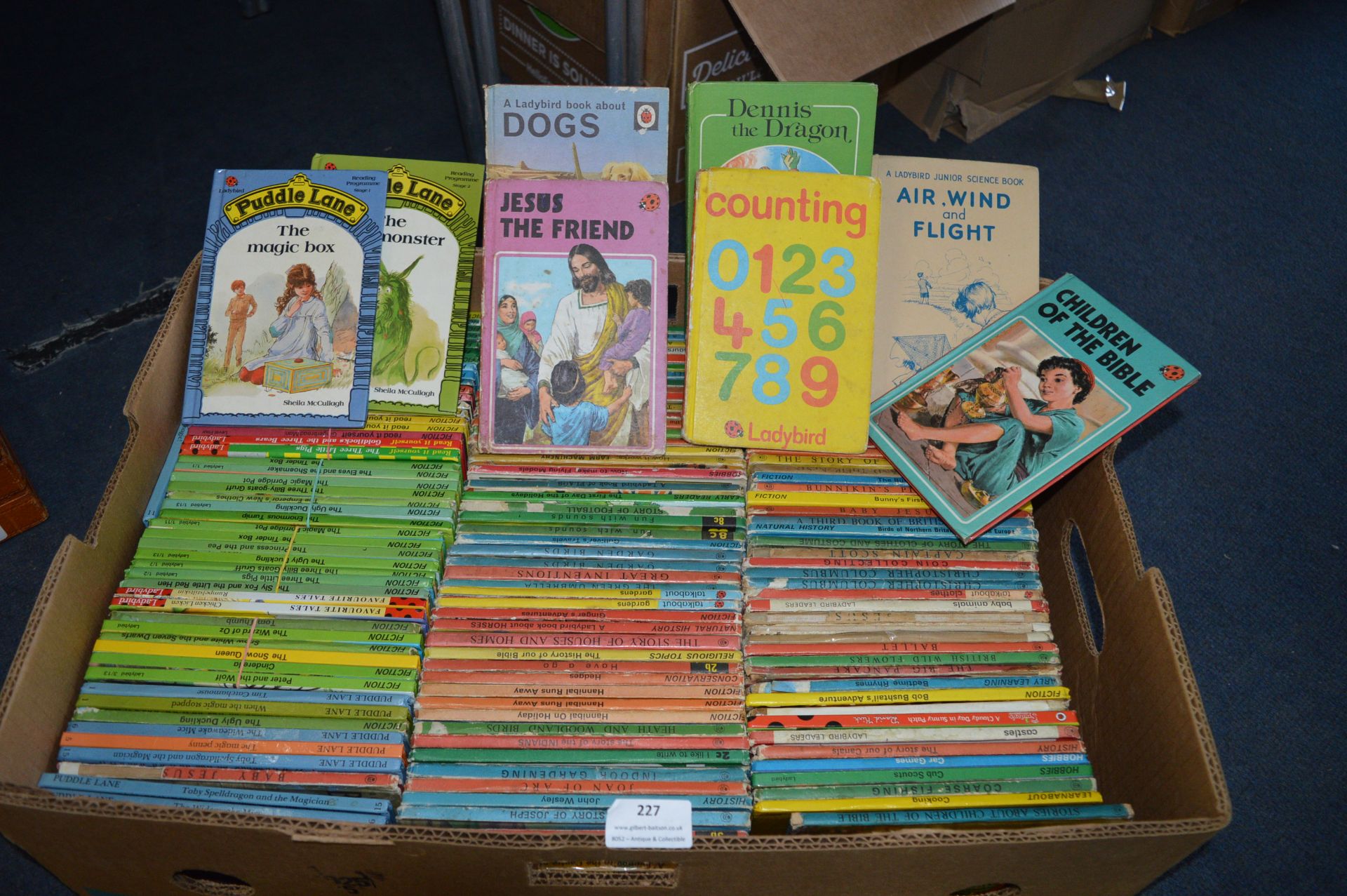 Approximately 120 Ladybird Books