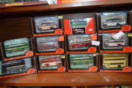 Eleven Boxed Vintage Diecast Model Buses