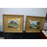 Pair of Gilt Framed Victorian Watercolours