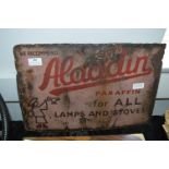 Aladdin Enameled Paraffin Sign