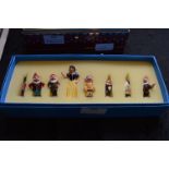 Set of Painted Lead Figures - Snow White and the S