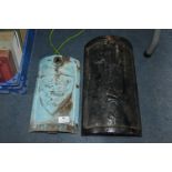 Two Cast Iron Lamp Post Covers