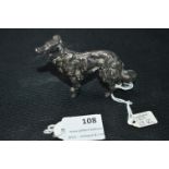 Solid Silver Model of a Dog - London 1905, Import Mark 925, approx 66g