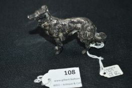 Solid Silver Model of a Dog - London 1905, Import Mark 925, approx 66g