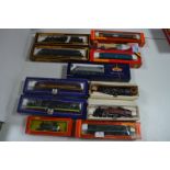 Twelve Boxed Vintage Railway Items; Hornby, Wren, Backman, etc.