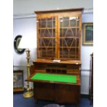 Victorian Glazed Drop Down Bureau