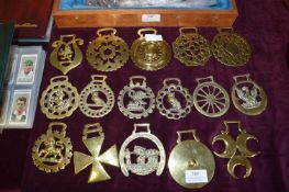 Collection of Vintage Horse Brasses