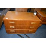 Three Drawer G-Plan Bedroom Chest