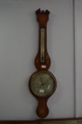 Victorian Inlaid Barometer made in Bristol