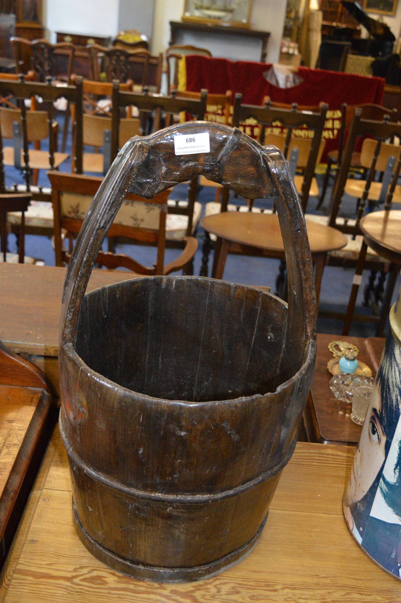 Wooden Plank Water Bucket