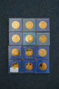 Twelve Bronze William Wilberforce Medallions
