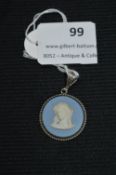 Wedgwood Pendant with Silver Mount