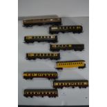 Nine Assorted Carriages