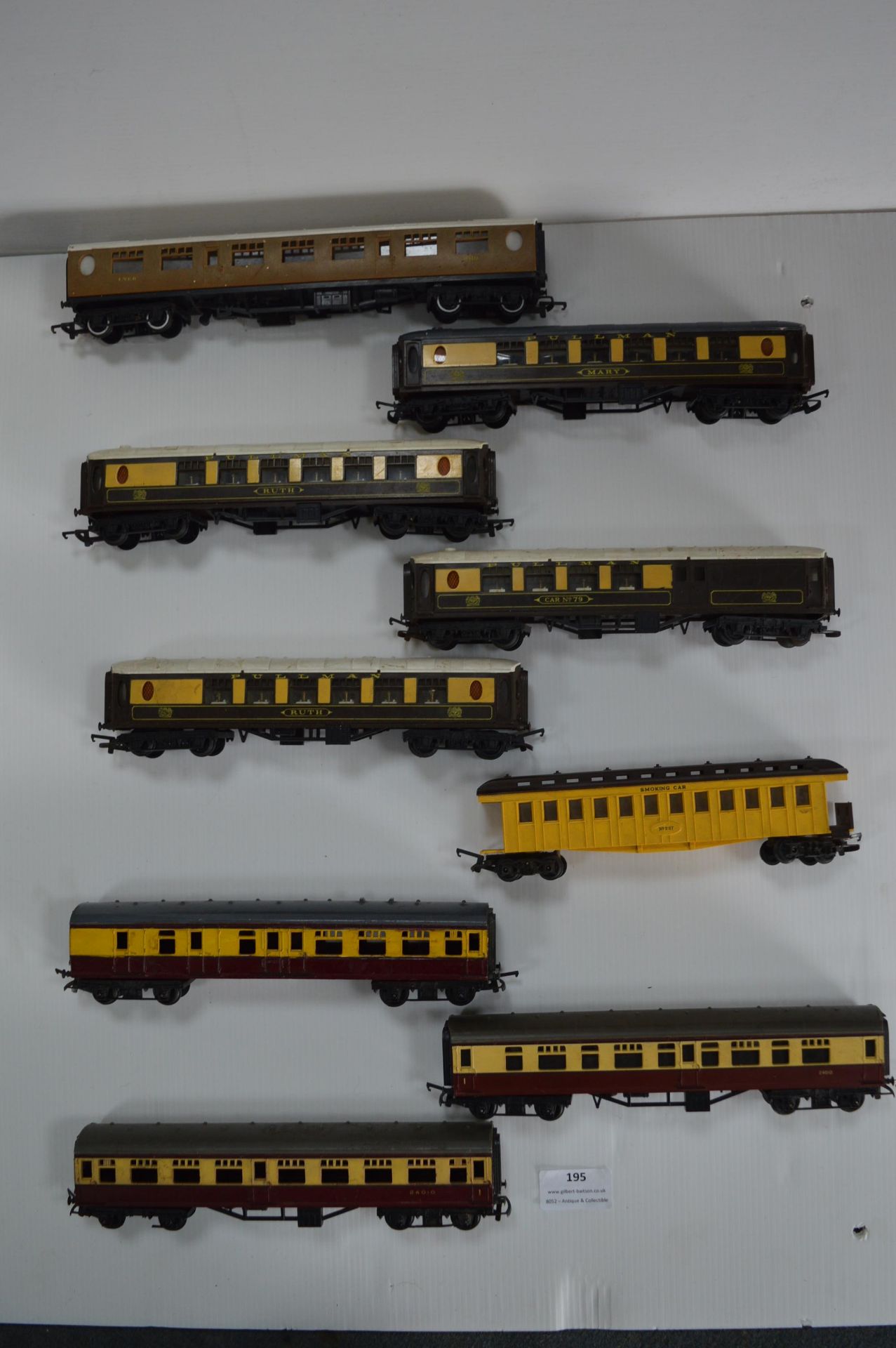 Nine Assorted Carriages