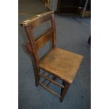 Yew Seated Chapel Chair