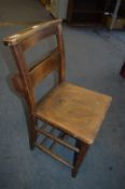 Yew Seated Chapel Chair