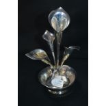 Hallmarked Silver Art Nouveau Epergne - Birmingham 1916, Total weight with Base 210g