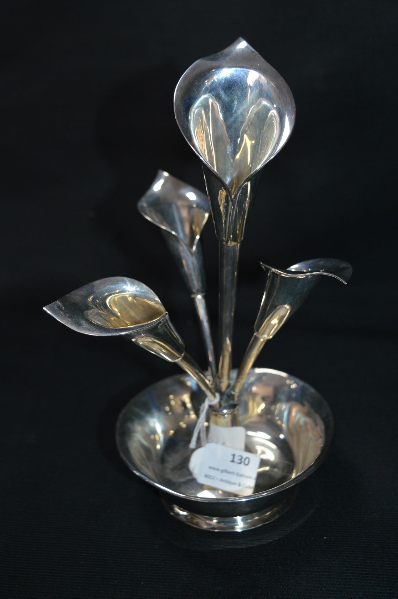 Hallmarked Silver Art Nouveau Epergne - Birmingham 1916, Total weight with Base 210g