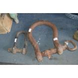 Pair of Cast Iron Shackles