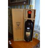 Rehoboam Wine Bottle in Wooden Case