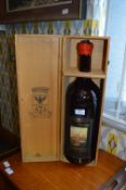 Rehoboam Wine Bottle in Wooden Case