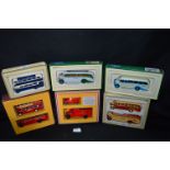 Eight Assorted Boxed Diecast Model Busses