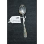 Monogrammed Lady Golfer Silver Teaspoon - Birmingham 1934, approx 14g