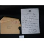 Personal Thank You Letter From Margaret Thatcher 1