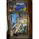 Collection of Matchbox Diecast Vehicles and a Small Box of Dinky Toys