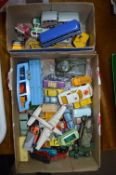Collection of Matchbox Diecast Vehicles and a Small Box of Dinky Toys