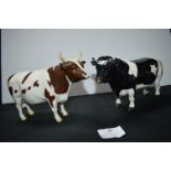 Two Beswick Bulls