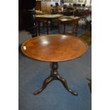 Mahogany Tilt Top Tripod Table