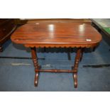 Victorian Mahogany Side Table with Turned Detail