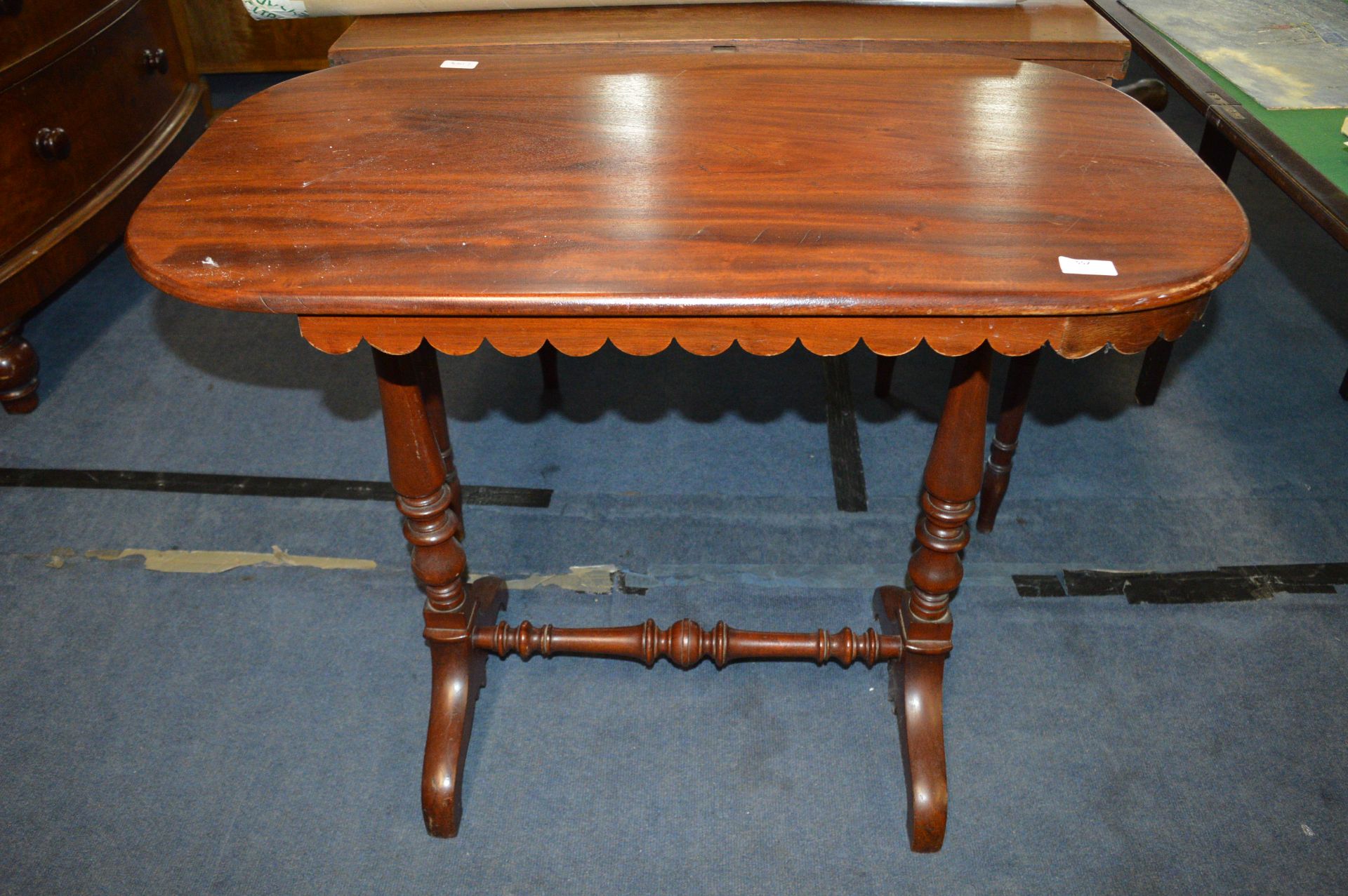 Victorian Mahogany Side Table with Turned Detail