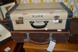 Two Small Vintage Suitcases