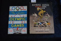 Two 1948 Olympic Games Programmes