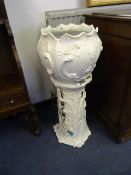 Ault Victorian Jardiniere on Stand (Heavily Painte