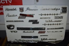 Collection of Vintage Car Badges