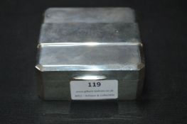 Hallmarked Silver Cigarette Box - Chester 1941, approx 262g gross