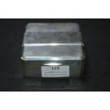 Hallmarked Silver Cigarette Box - Chester 1941, approx 262g gross