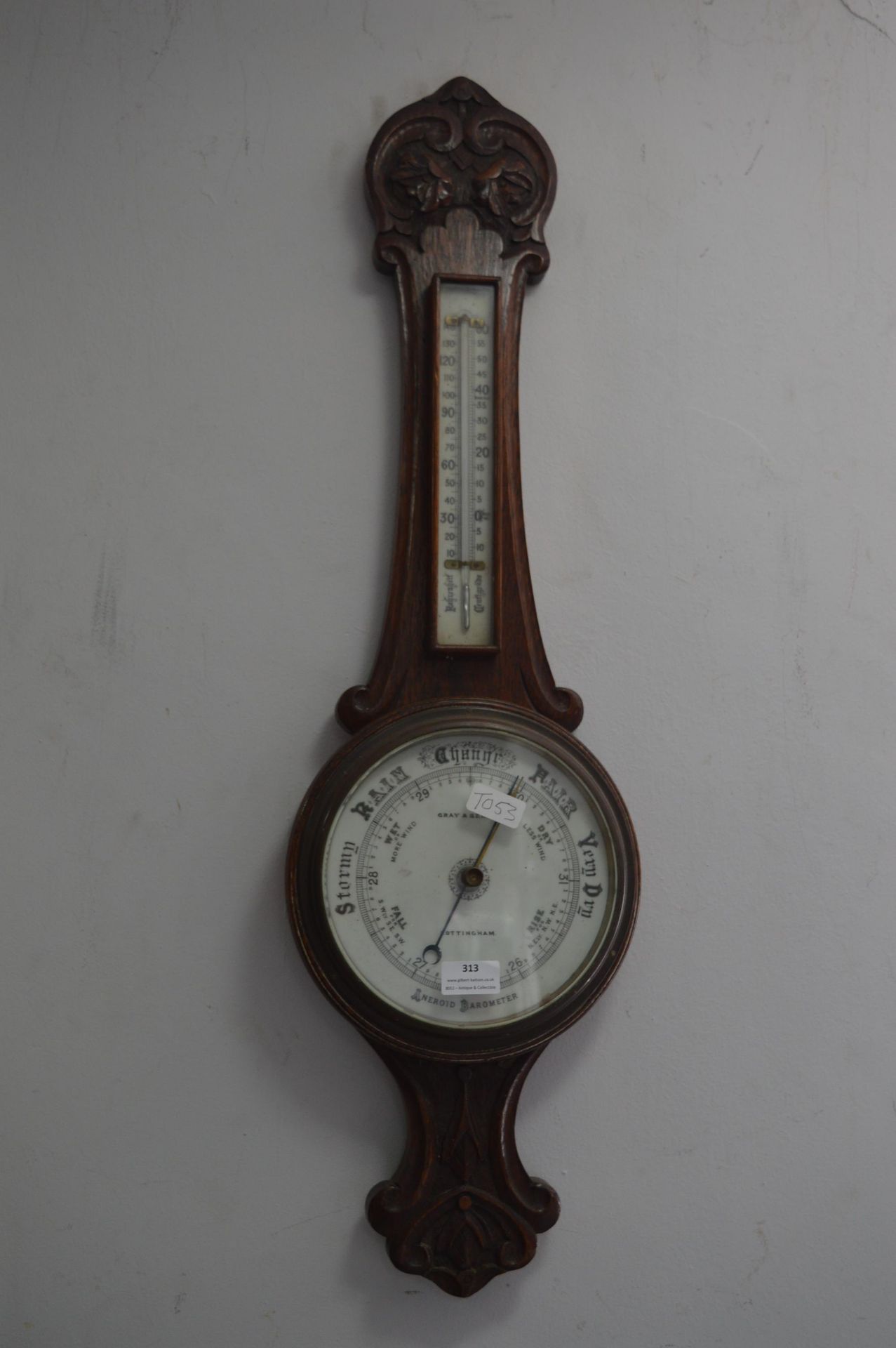 Vintage Barometer by Grey & Selby of Nottingham