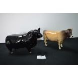 Two Beswick Bulls