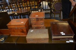 Four Small Wooden Boxes (AF)