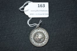 Hallmarked Silver Hull Billard Medal 1929 - Birmingham 1929, approx 6g