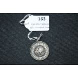 Hallmarked Silver Hull Billard Medal 1929 - Birmingham 1929, approx 6g