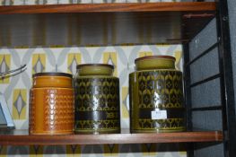 Three Hornsea Pottery Storage Jars